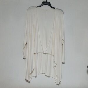 Women's Light Cream Cardigan / 2X